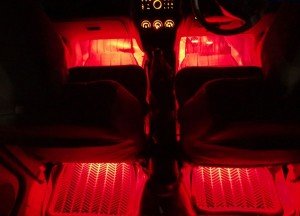 неоновая подсветка салона авто