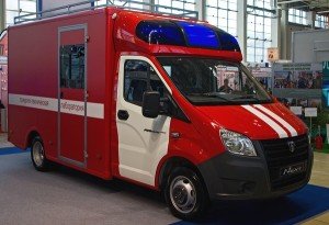 пожарный автомобиль первой помощи на базе грузопассажирской модели «ГАЗель NEXT» (фото ГРУППЫ ГАЗ)