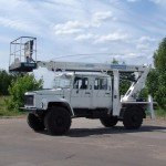 «РУСКОМТРАНС» представил телескопический автогидроподъемник АГП-20Т на шасси ГАЗ-33086 «Земляк» с двухрядной кабиной