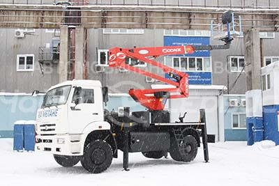 «Чайка-Сервис» изготовил 16 автогидроподъёмников на шасси КАМАЗ с ГБО